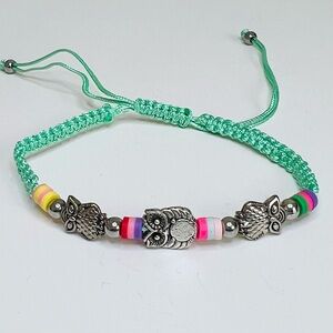 Adjustable Braided Owl Bracelets